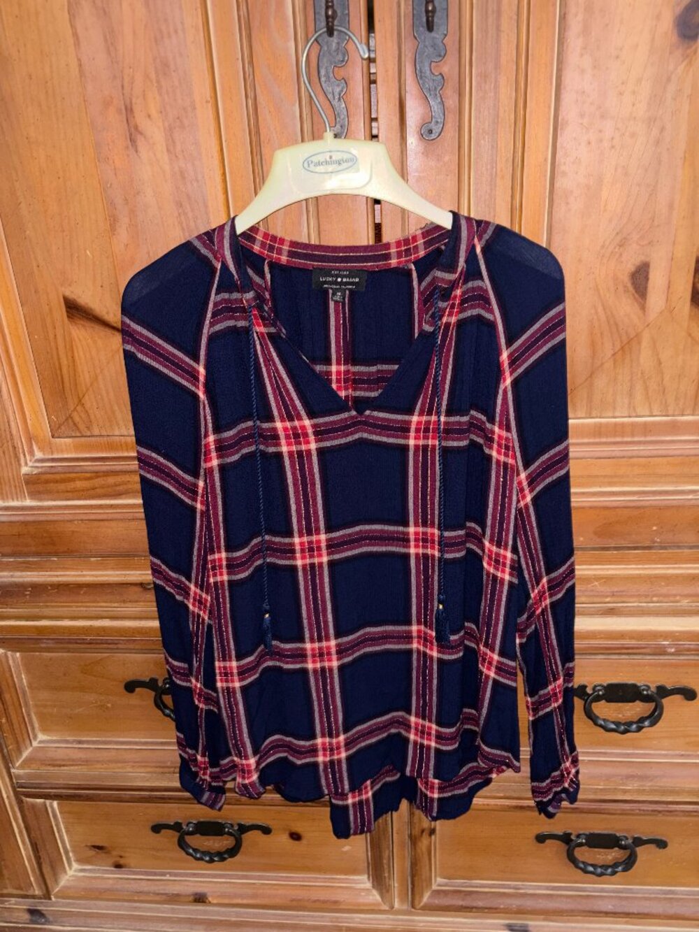 Womans Lucky Brand Tunic Style Blouse